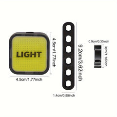 USB Rechargeable LED Bike Taillight 9 Modes 400mAh Heart Palm Smile