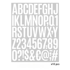 10pcs 5.08cm Letter Stickers for Notebook Ledger Decoration