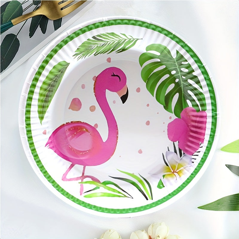 Flamingo Party Supplies Set Tropical Decorations For Birthday Favors
