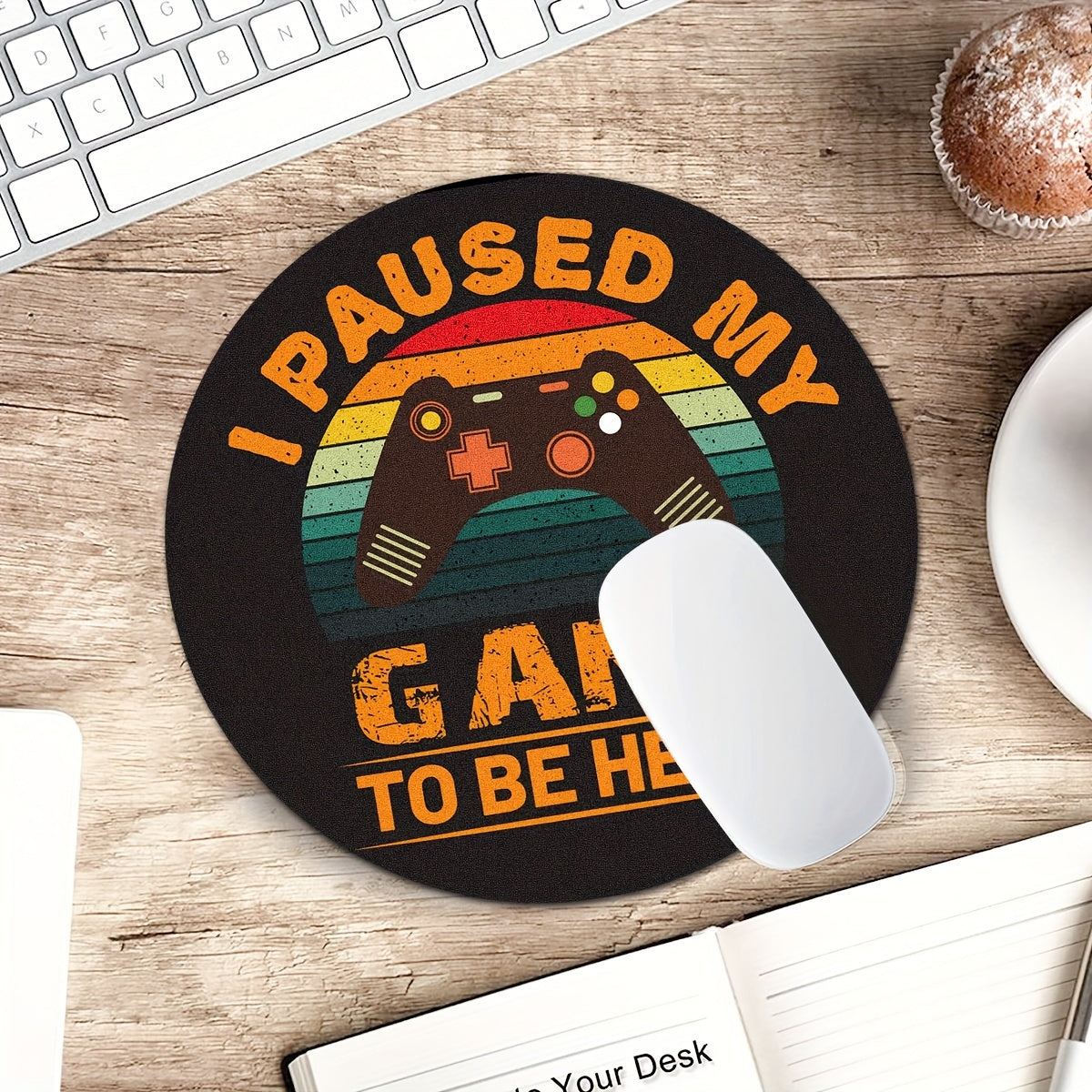 Retro Game Console Mouse Pad Art Pattern Non Slip for Gaming Halls