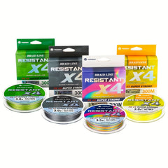 300M PE Braid Fishing Line 4 Strands 80LB Multifilament Cord