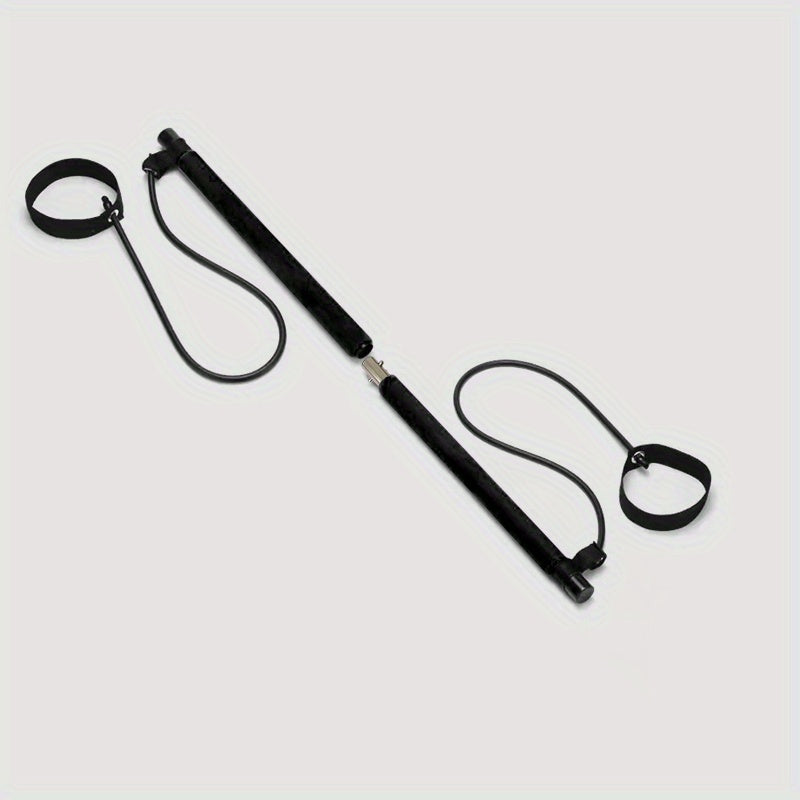Pilates Foot Pedal Stick with Resistance Band for Squat Training