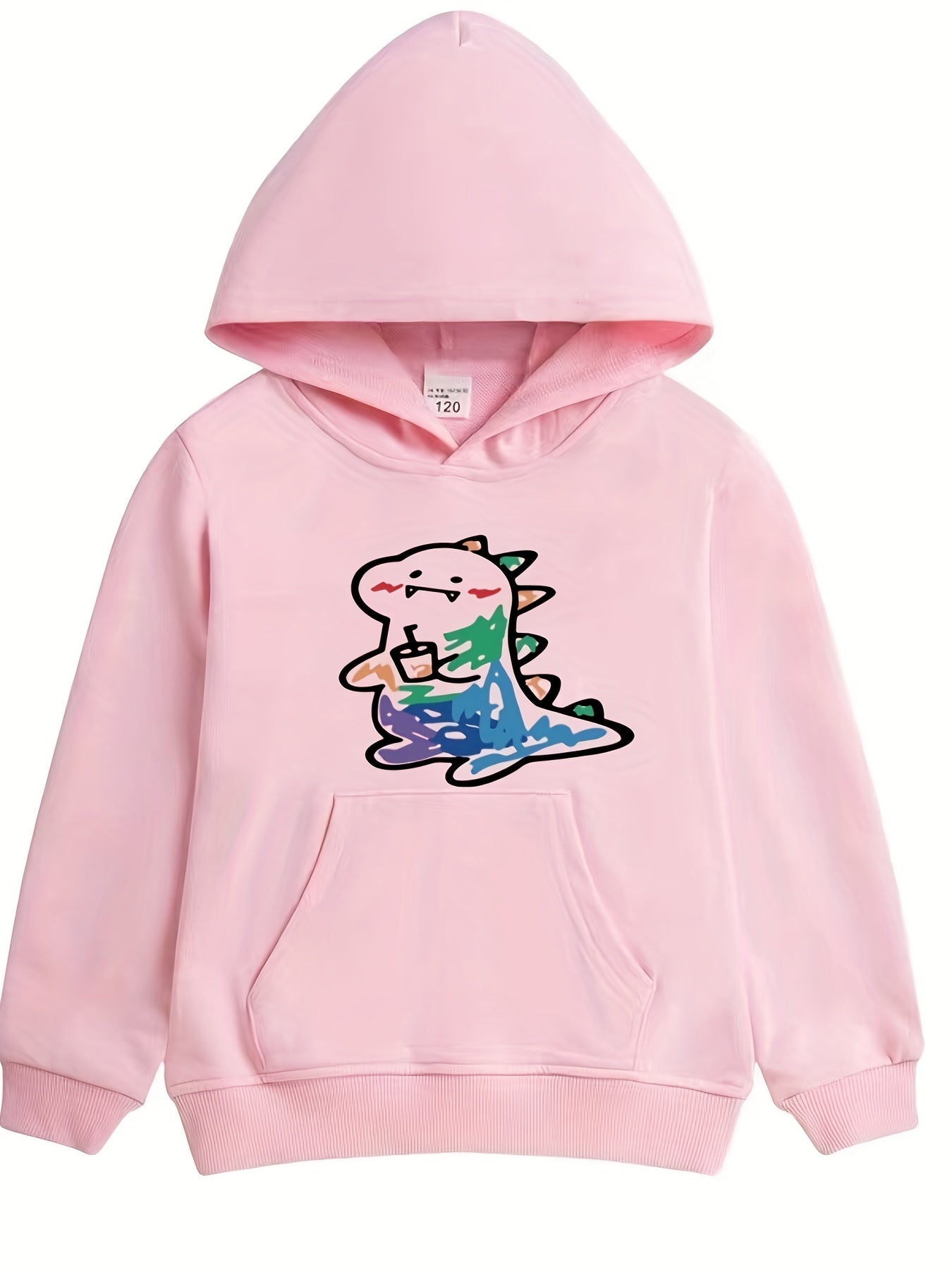 Dinosaur Print Boys Hooded Sweatshirt Spring Fall Kids Clothing