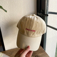 Letter Embroidery Hip Hop Baseball Cap Casual Unisex Cotton Dad Hat Adjustable