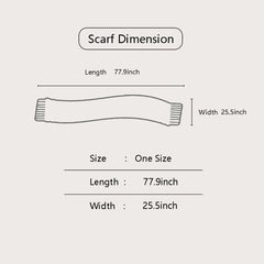 Art Print Check Scarf for Women - Winter Warm Scarves