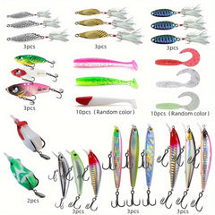 33pcs Fishing Bait Set for Versatile Water Areas