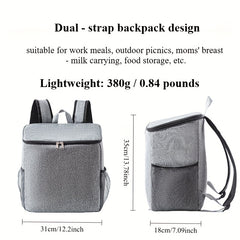 Insulated Backpack Lunch Bag Leak Proof & Ice Retaining Tech Large Capacity