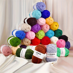10pcs 63m 4 Strand Knitting Wool Crochet Scarf Hat Yarn DIY 25g