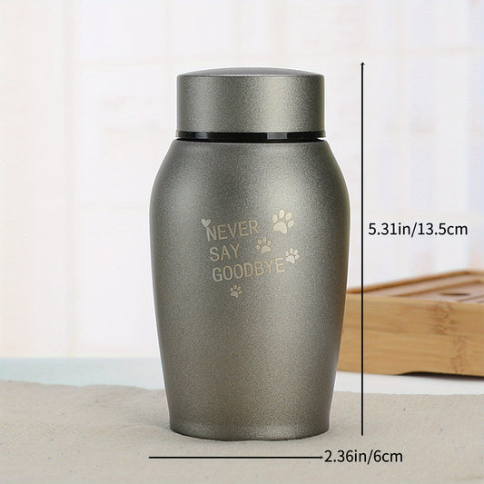 Custom Engraved Metal Pet Urn for Dog Cat Ashes
