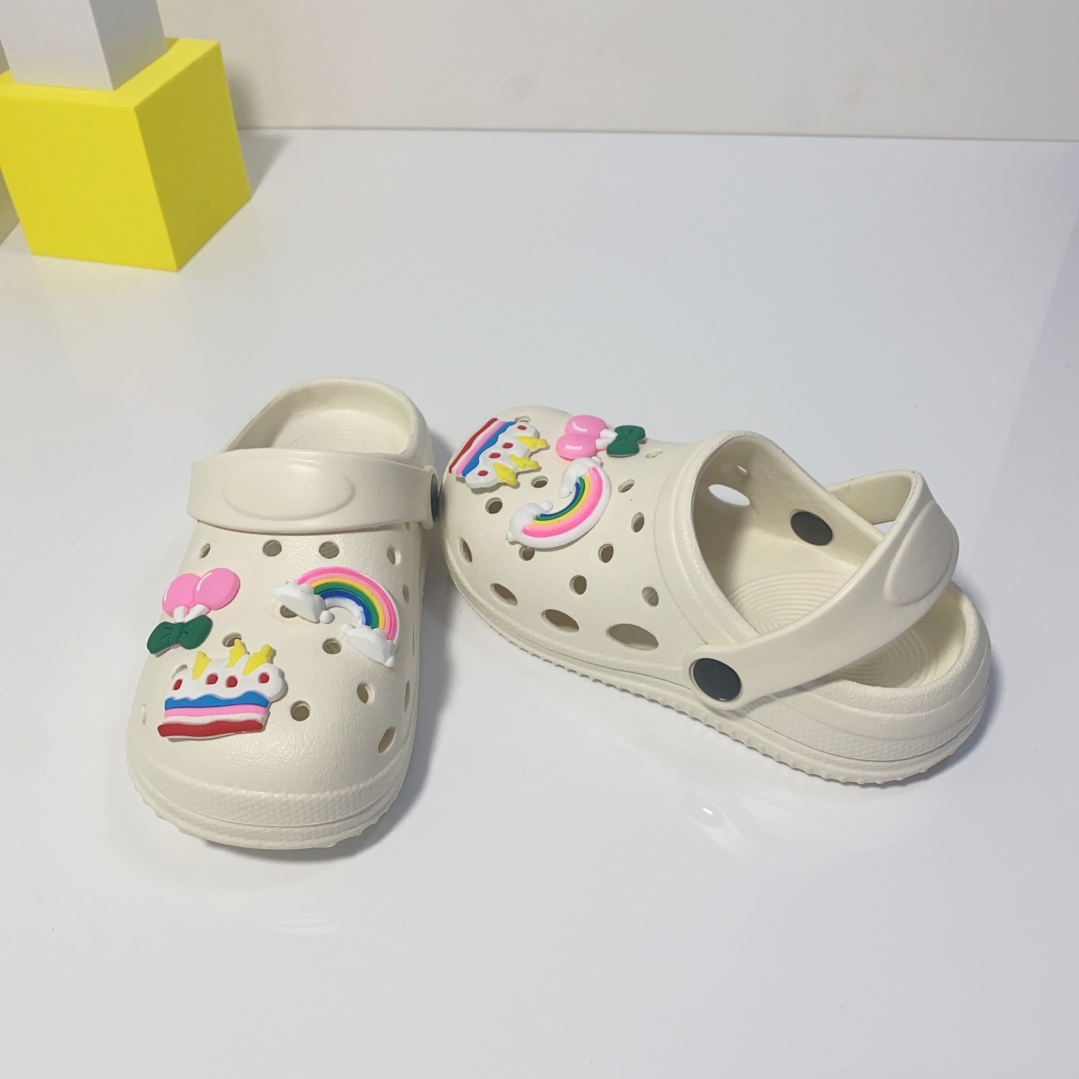 Kid's Cartoon Clog With Charms Non Slip Sandal Slippers