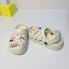 Kid's Cartoon Clog With Charms Non Slip Sandal Slippers
