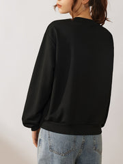 Casual Loose Long Sleeve Sweatshirt Pullover