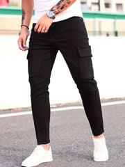 Slim Fit Mid Stretch Jeans Mens Denim Pants Spring Summer