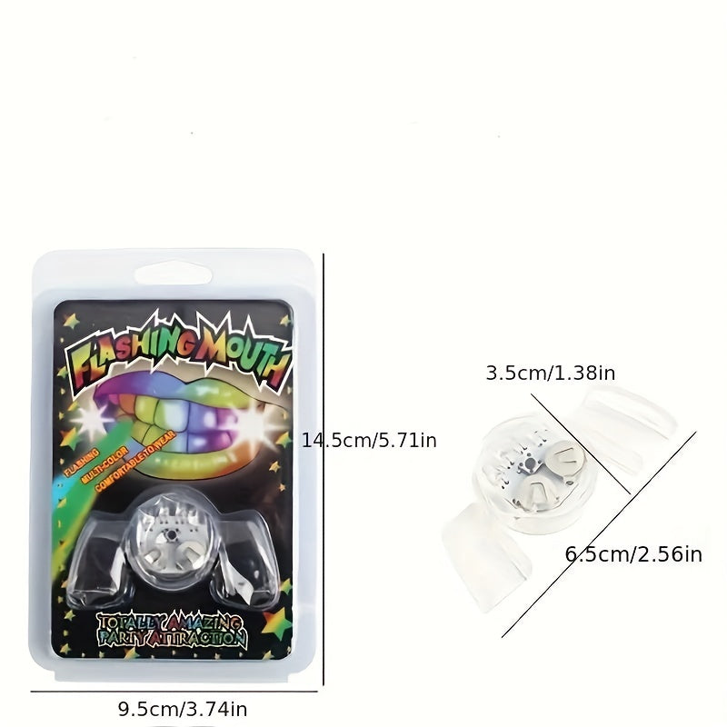 LED Flashing Mouth Guard Light Up Party Toy Christmas Halloween Gift