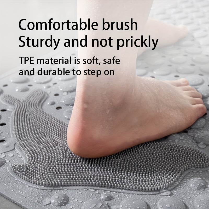 Square Bathroom Mat Anti Slip Pad Shower Anti Drop Suction Cup Floor Mat