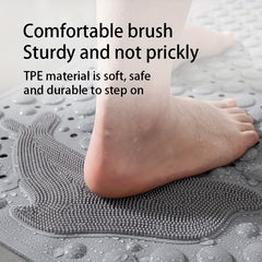 Square Bathroom Mat Anti Slip Pad Shower Anti Drop Suction Cup Floor Mat