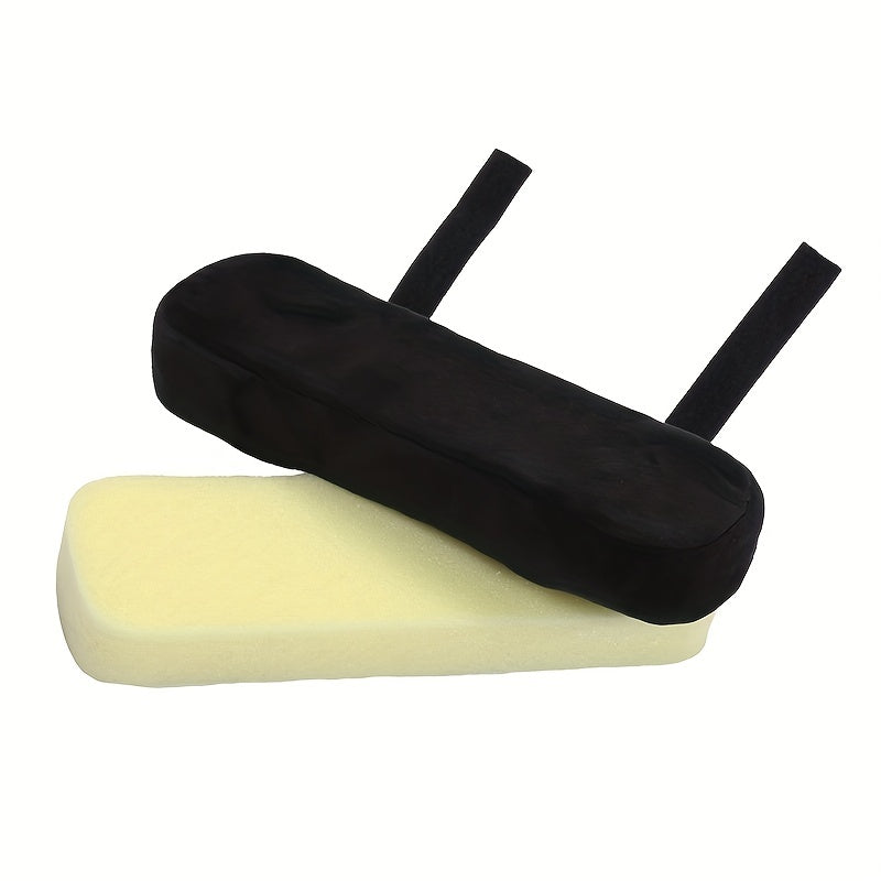 Slow Rebound Memory Foam Armrest Cushion Pad Chair Mat Elbow Rest Cover