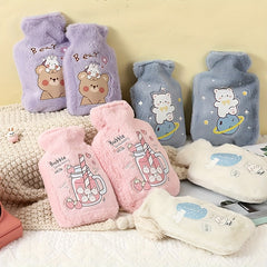 Water Injection Plush Warm Hot Water Bag