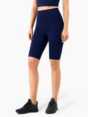 Breathable Yoga Seamless Shorts High Waist Tummy Control Running Shorts