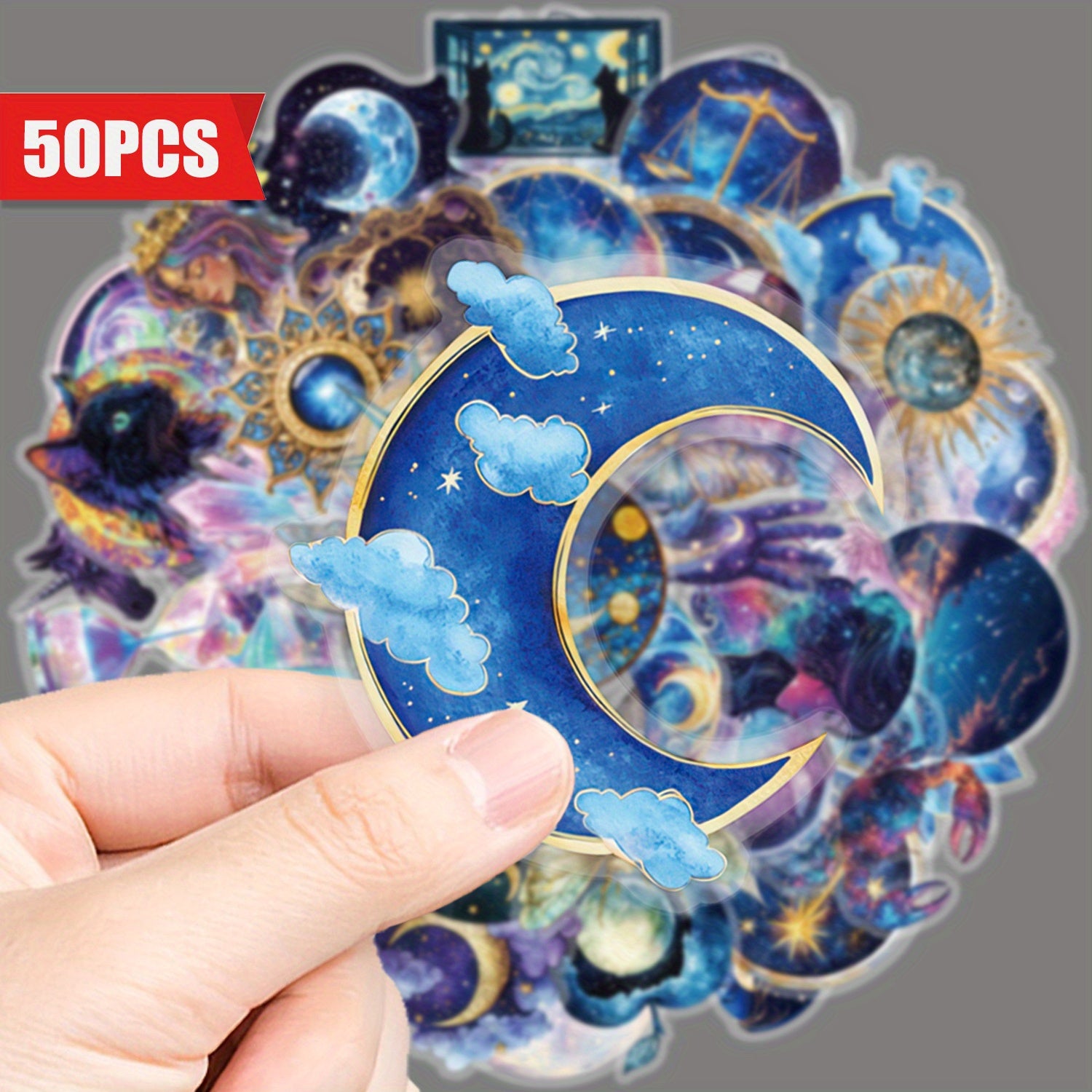 Enchanting Celestial & Magical Illustrations Vinyl Stickers Waterproof Decals
