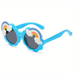 Rainbow Round Sunglasses for Street Photography Party