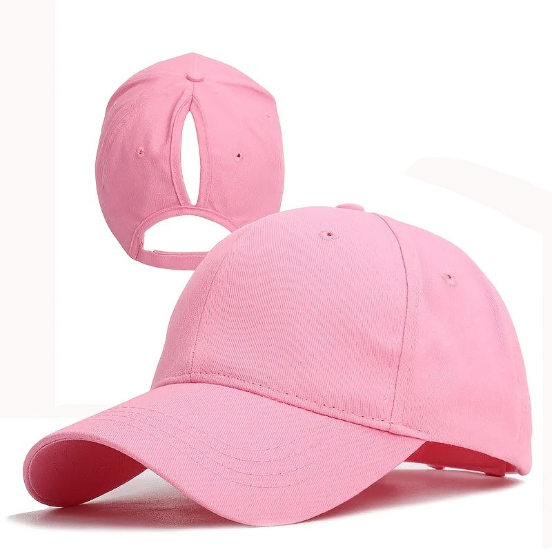 Tie Dye Ponytail Cap Women Sunscreen Dad Hat