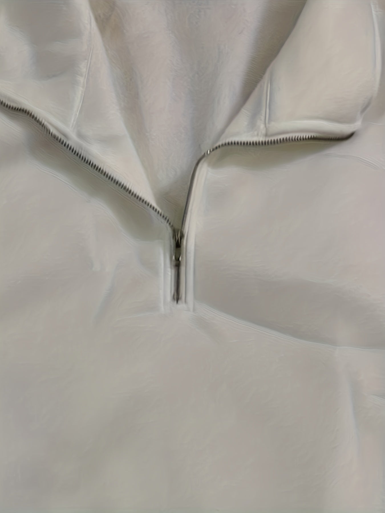 Solid Quarter Zip Sweatshirt Casual Long Sleeve Sweatshirt for Women