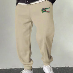 Men's Crocodile Graphic Sweatpants Breathable Joggers