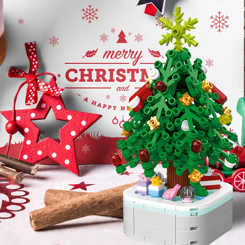 215pcs Building Blocks Christmas Tree Christmas Theme Christmas Gift