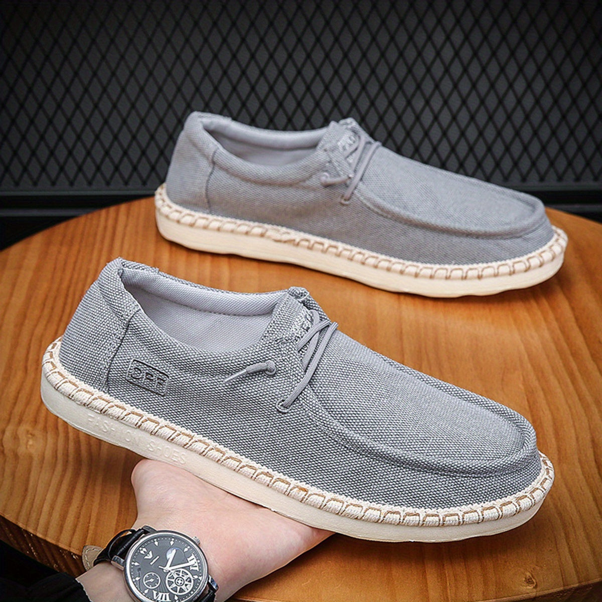Canvas Slip On Sneakers for Men Breathable Non-slip Shoes