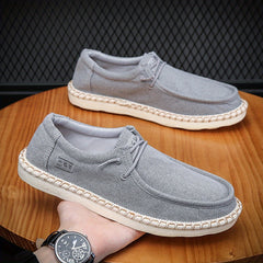 Canvas Slip On Sneakers for Men Breathable Non-slip Shoes