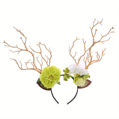 Girl's Flower Branch Headband Christmas Hair Hoop
