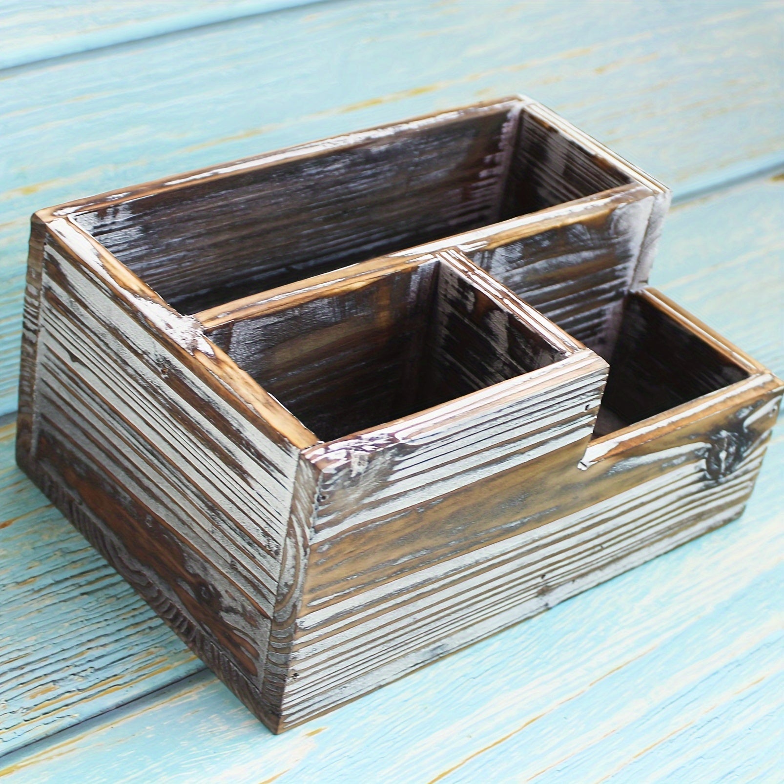 American Rustic Style Pen Holder Storage Box Desktop Placement Sorting