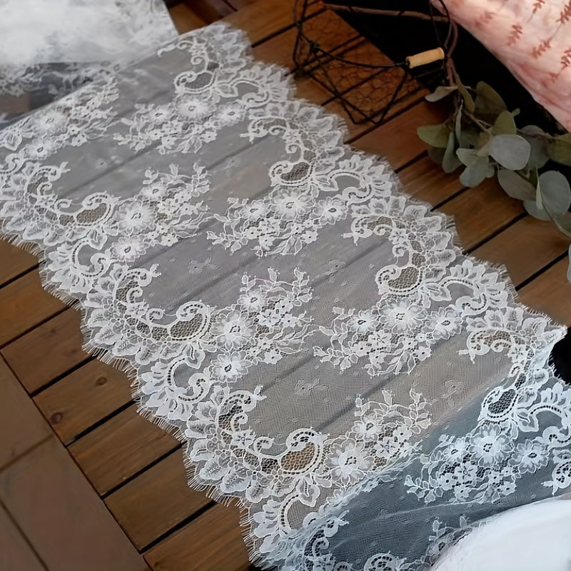 Lace Edge Trim Applique for Sewing Crafts Clothing Wedding Decor 118"x11"