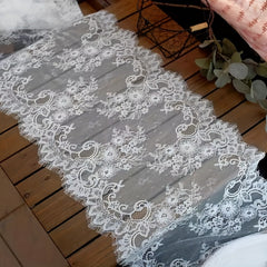 Lace Edge Trim Applique for Sewing Crafts Clothing Wedding Decor 118"x11"