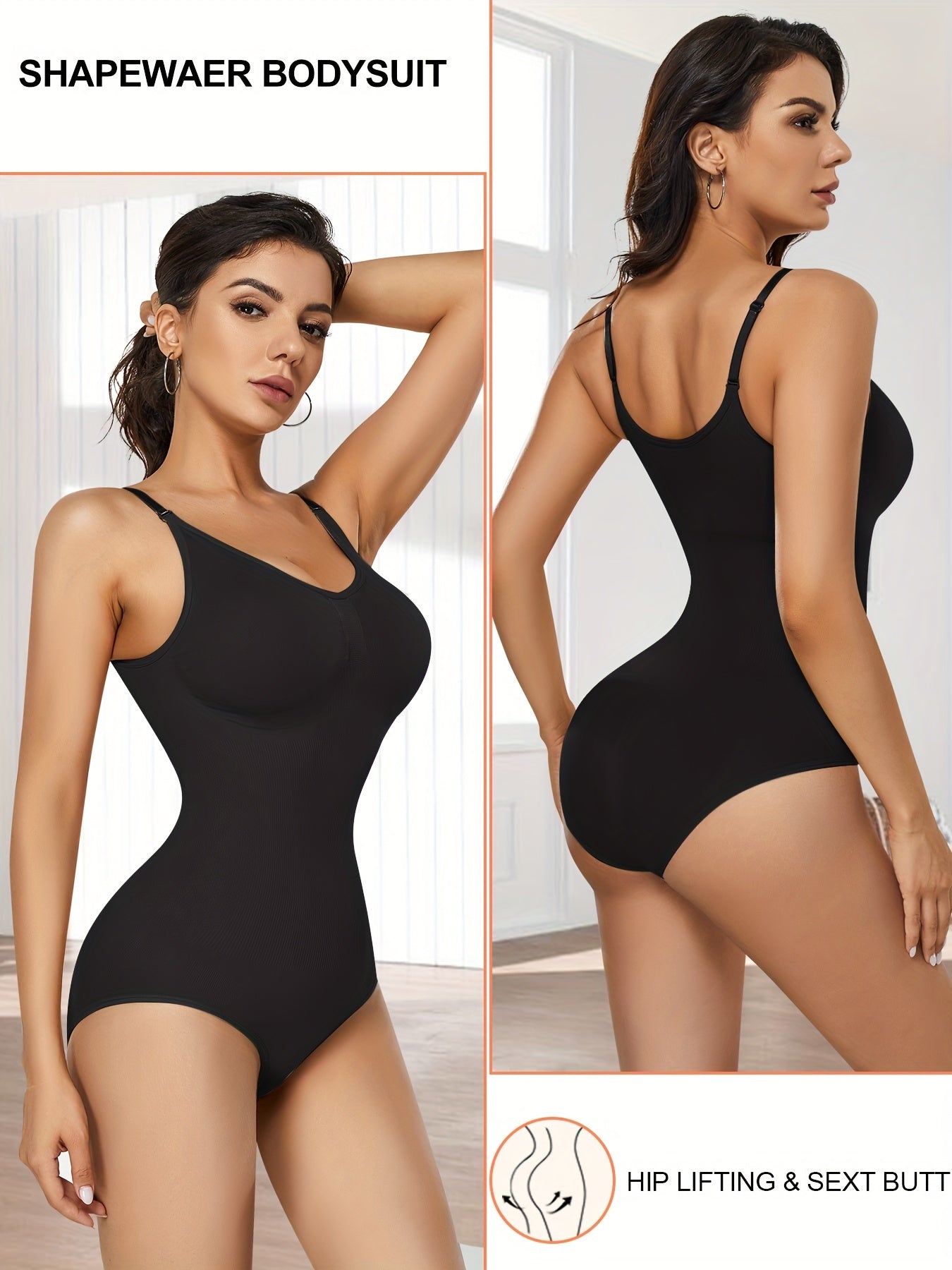 Soft Cami Tight Bodysuit Sleeveless Shapewear Bodycon Women's Lingerie