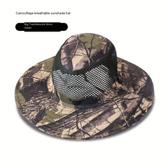 Camouflage Sun Hat for Fishing Mountaineering Camping UV Protection