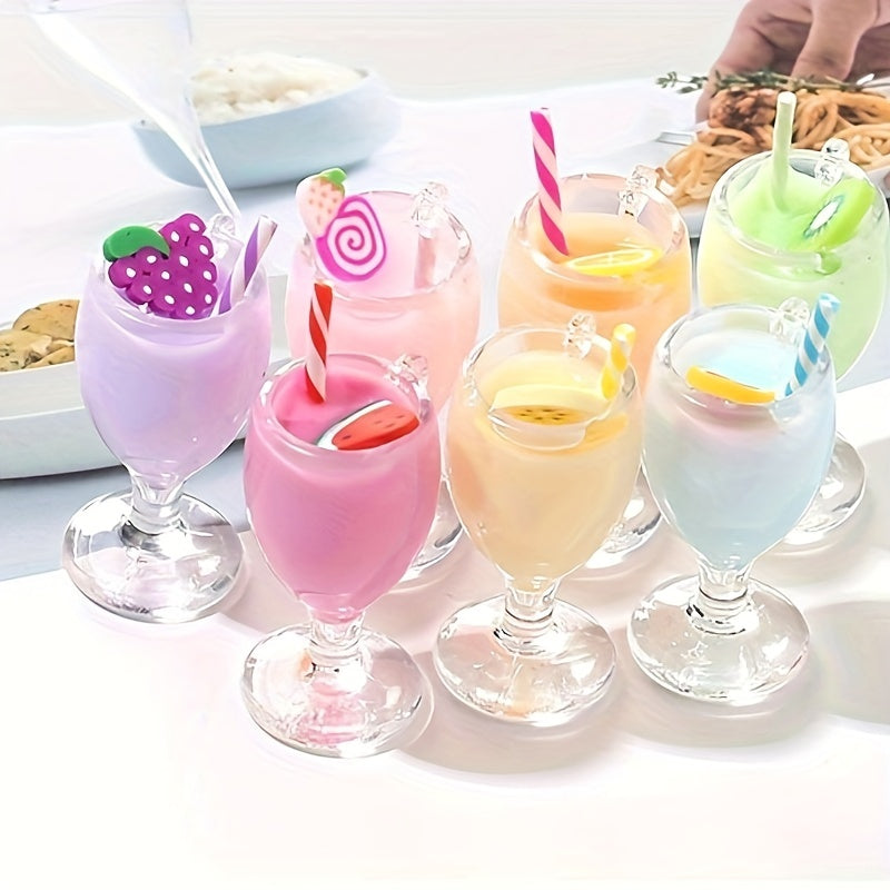 4pcs 1/6 Scale Dollhouse Food Fruit Drink Bottles Miniature Toy