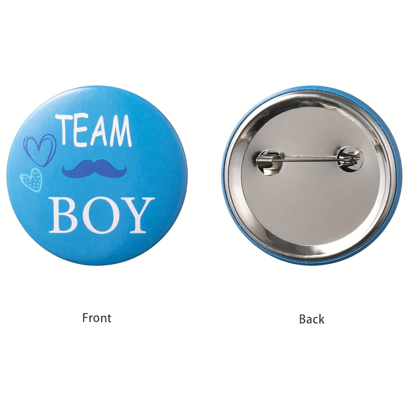 12 Pieces Gender Reveal Button Team Boy Girl Baby Shower Party Supplies