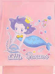 Mermaid Princess Poncho Raincoat For Kids