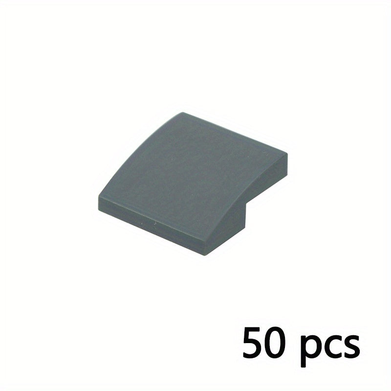 50pcs 2x2 Curved Bricks Gradient Colors Special Edition for Building Blocks