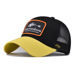 Fish Bone Embroidered Snapback Hats Hip Hop Dad Trucker Mesh Bonnet