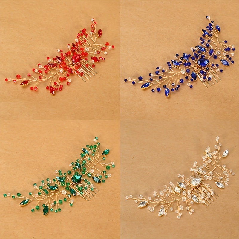Rhinestone Crystal Hair Comb Bridal Wedding Hair Accessories