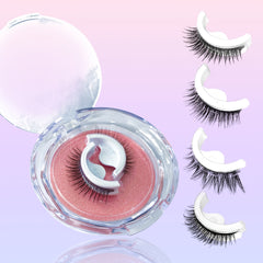 Self Adhesive Reusable Full Strip Eyelashes Thick Natural Makeup False Lashes