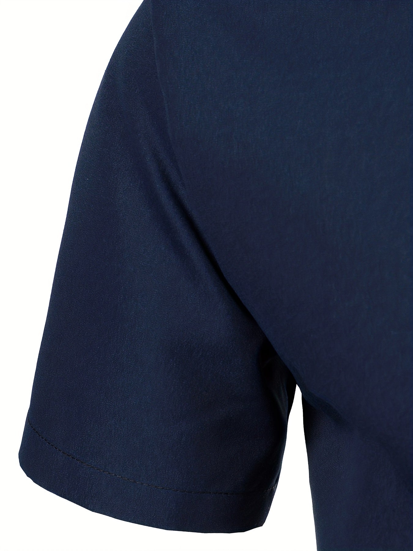 Men's Short Sleeve Asymmetric Shirt for Business and Party Wear