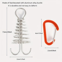 Durable Octopus Rope Buckles & Deck Nails Set for Tent Camping