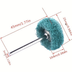 Abrasive Wheel Buffing Polishing Set 1 Inch 3mm Shank for Rotary Tool 25mm
