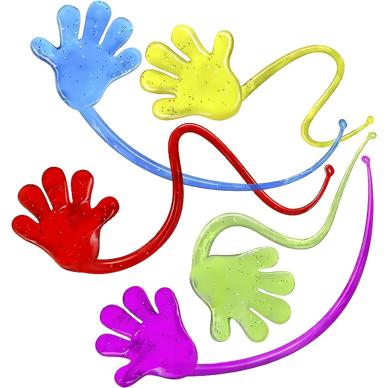 Colorful Sticky Hands Wall Sticking Palm Toys - Perfect for Family Interaction