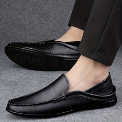 Men's Lightweight Faux Leather Loafer Shoes