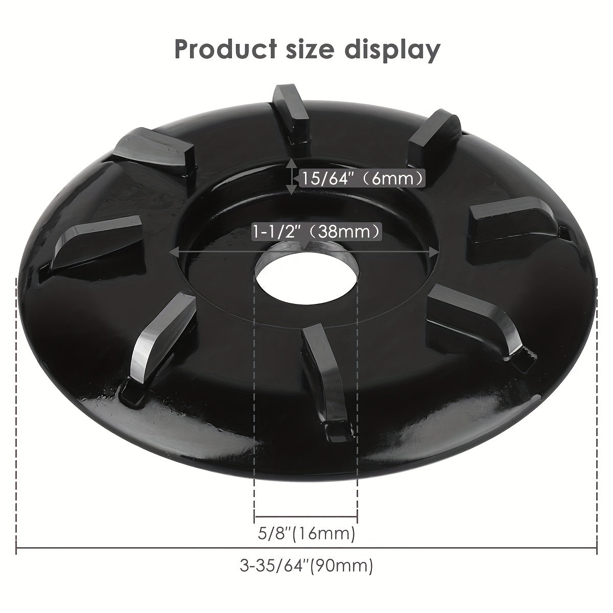 Wood Turbo Carving Disc Curve 8 Teeth